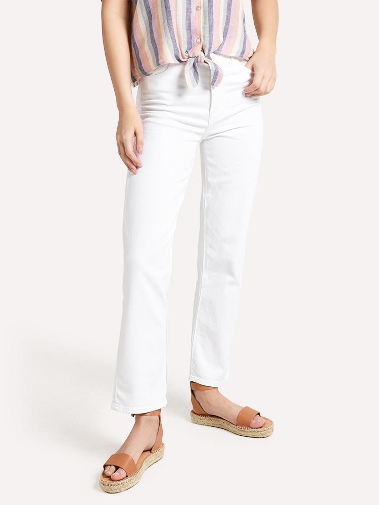 J Brand Jules High Rise Straight Jean - Saint Bernard
