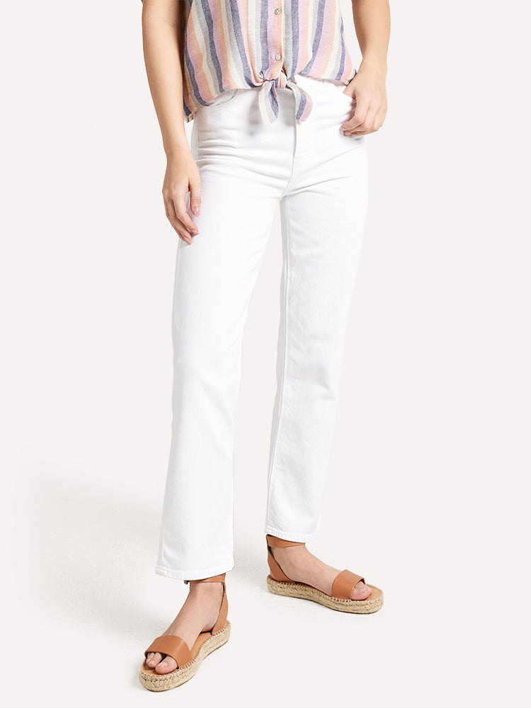 J Brand Jules High Rise Straight Jean - Saint Bernard