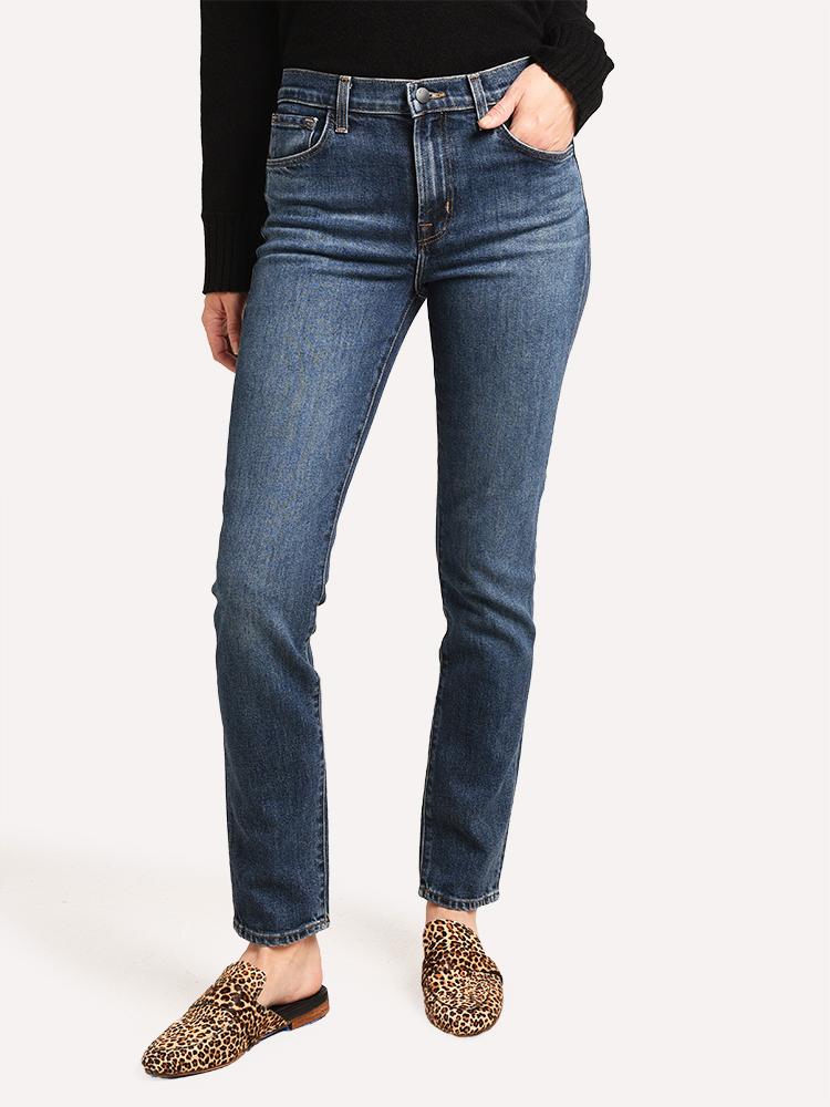 J Brand Women's Ruby High-Rise Cigarette Jean - Saint Bernard