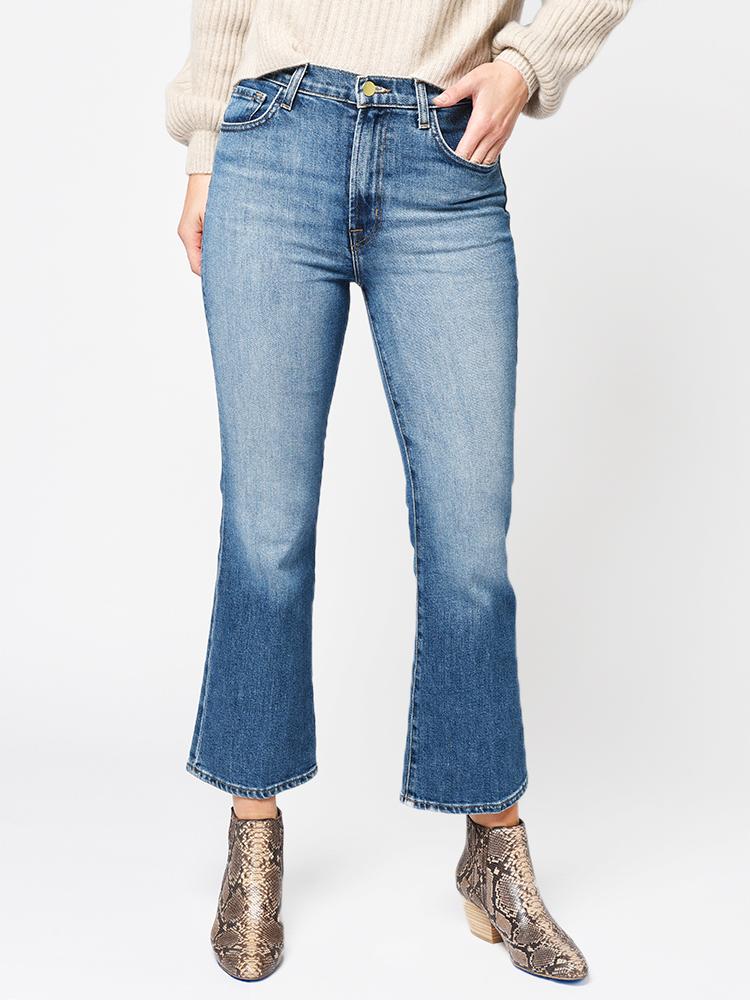J Brand Women’s Julia High Rise Flare Jeans - Saint Bernard