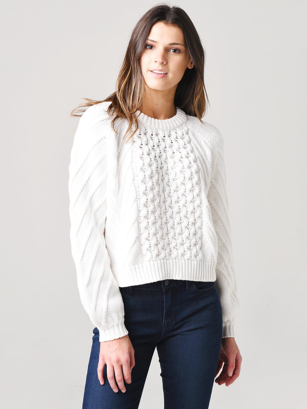 J Brand Women's Zuri Fisherman Sweater - Saint Bernard