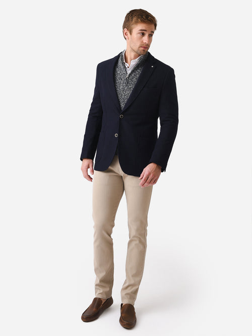 Blue Industry Men's Basic Waffle Jacket