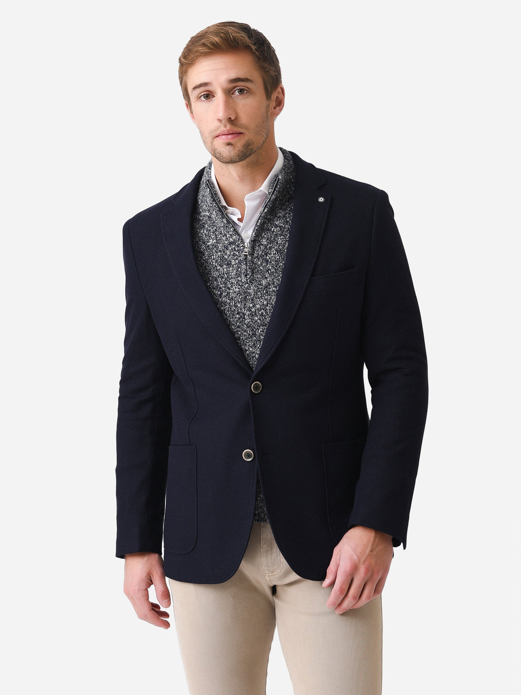 Blue Industry Men's Basic Waffle Jacket - Saint Bernard