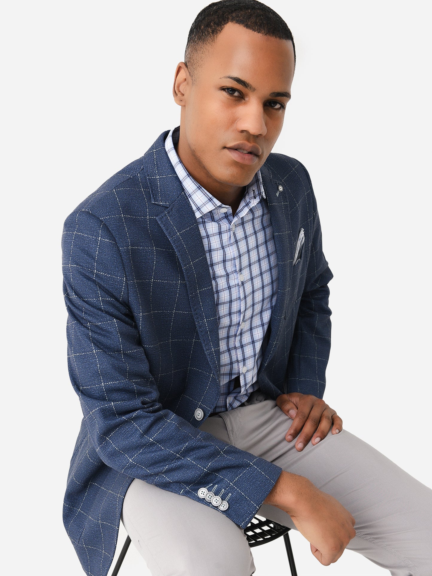 Blue Industry Men's Digital Print Stretch Jacket - Saint Bernard