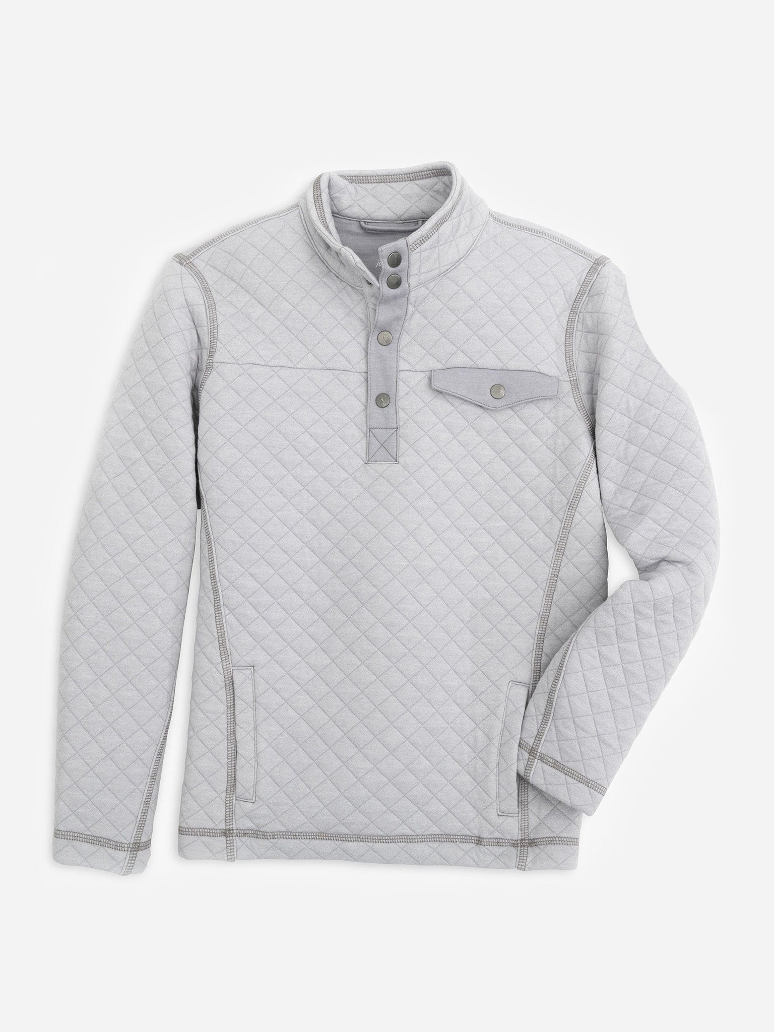 Johnnie-O Boys' Diego Jr. Quilted Prep-Formance Henley Pullover - Saint Bernard