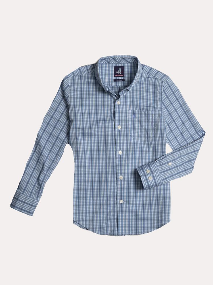 Johnnie-O Boys' Billie Prep-Formance Button Down Shirt - Saint Bernard
