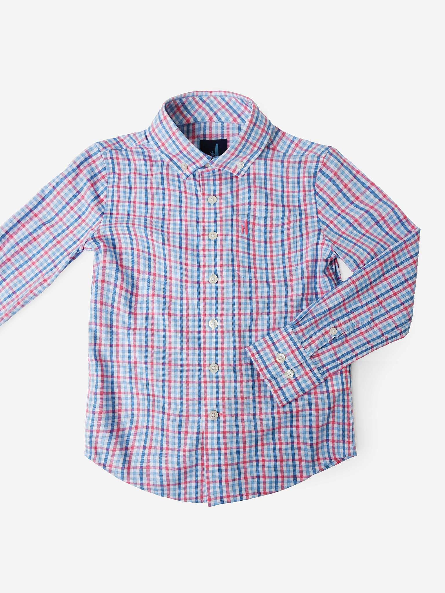 Johnnie-O Boys' Cary Jr. Prep-Formance Button-Down Shirt - Saint Bernard