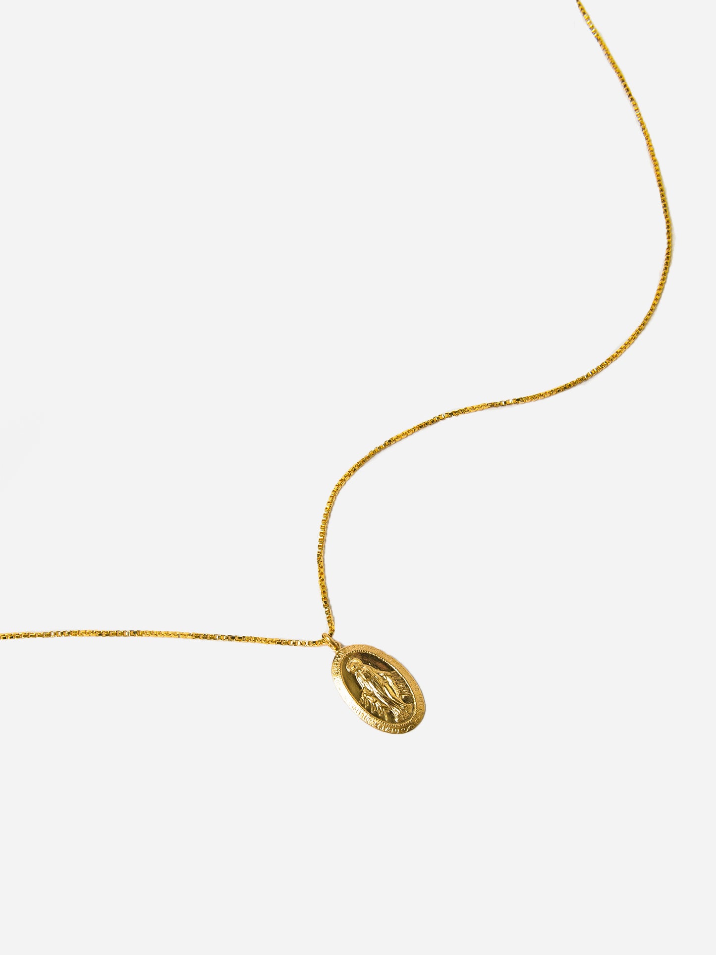 Joy Dravecky Women's Gold Filled Mary Pendant Necklace