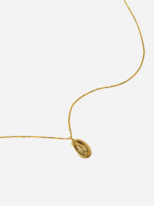 Joy Dravecky Women's Gold Filled Mary Pendant Necklace
