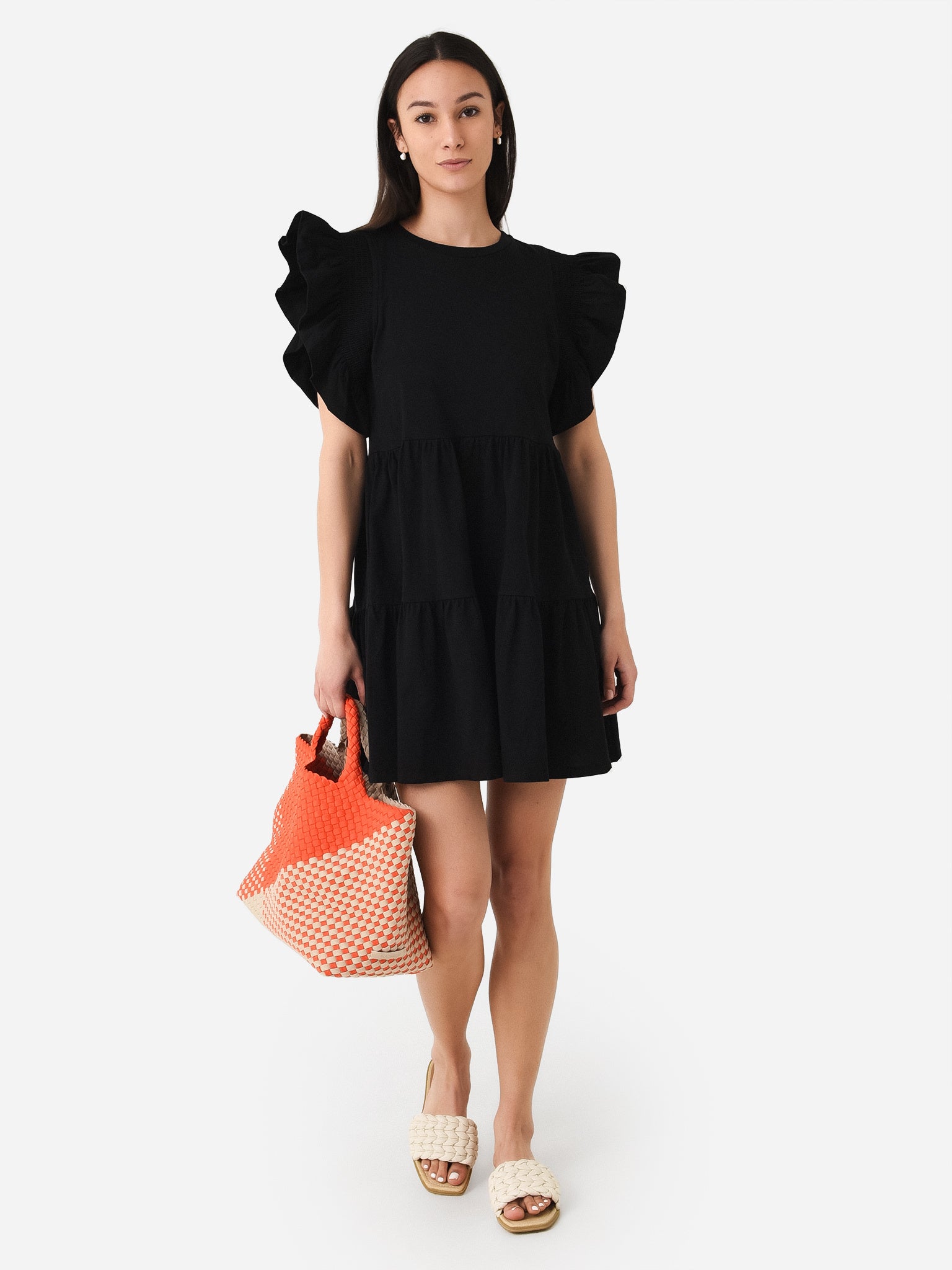 english factory ruffle mini dress English Factory