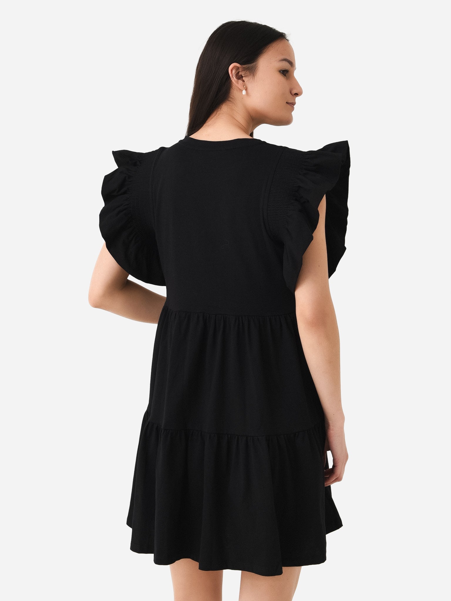 English Factory Women's Knit Ruffled Mini Dress English Factory Women's Knit Ruffled Mini Dress