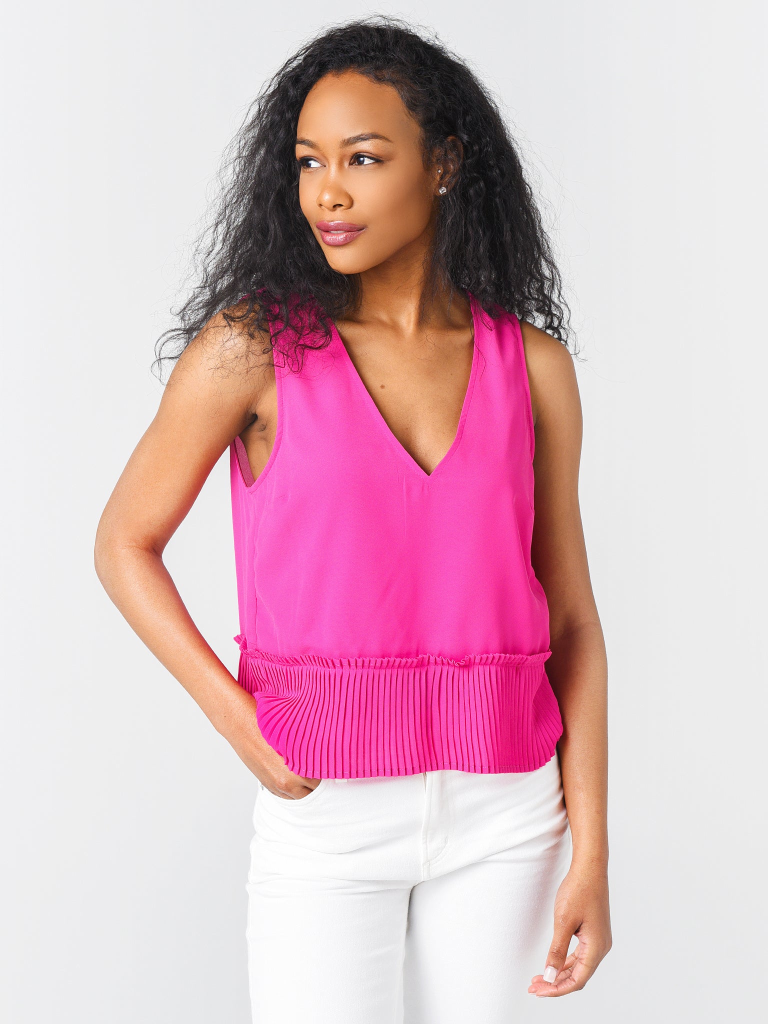 Jack Women's Pleat Goes On Blouse - Saint Bernard