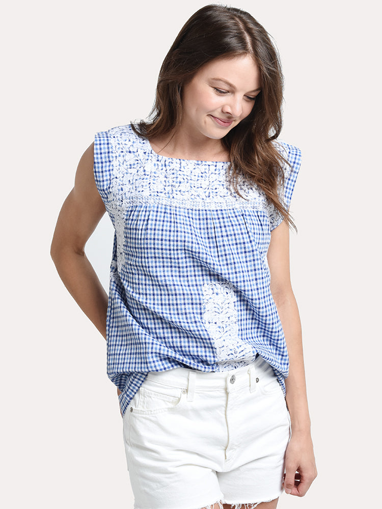 J. Marie The Melanie Top - Saint Bernard