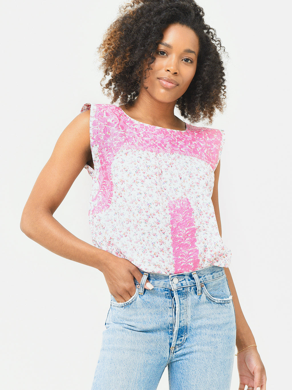 J. Marie Women's The Rosalee Sleeveless Top - Saint Bernard