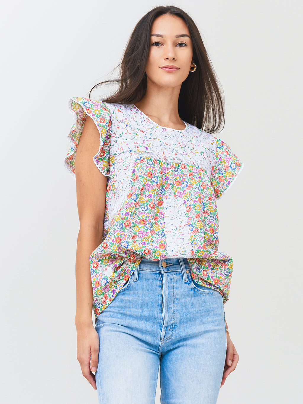 J.Marie Women's June Ruffle Top - Saint Bernard