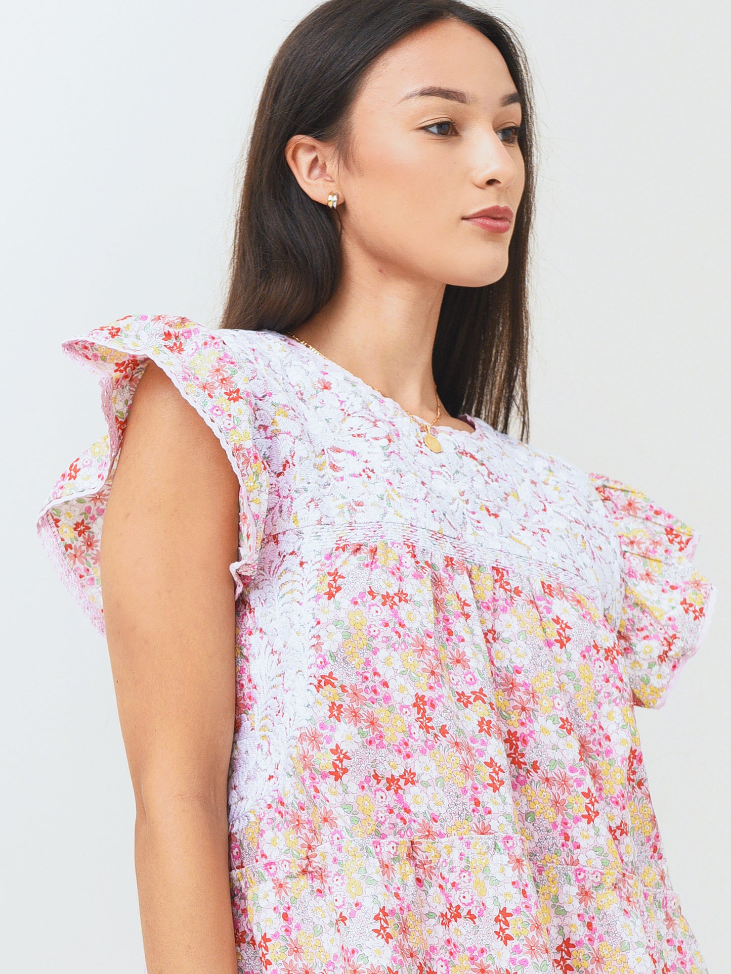 J. Marie Women's Lela Ruffle Dress - Saint Bernard