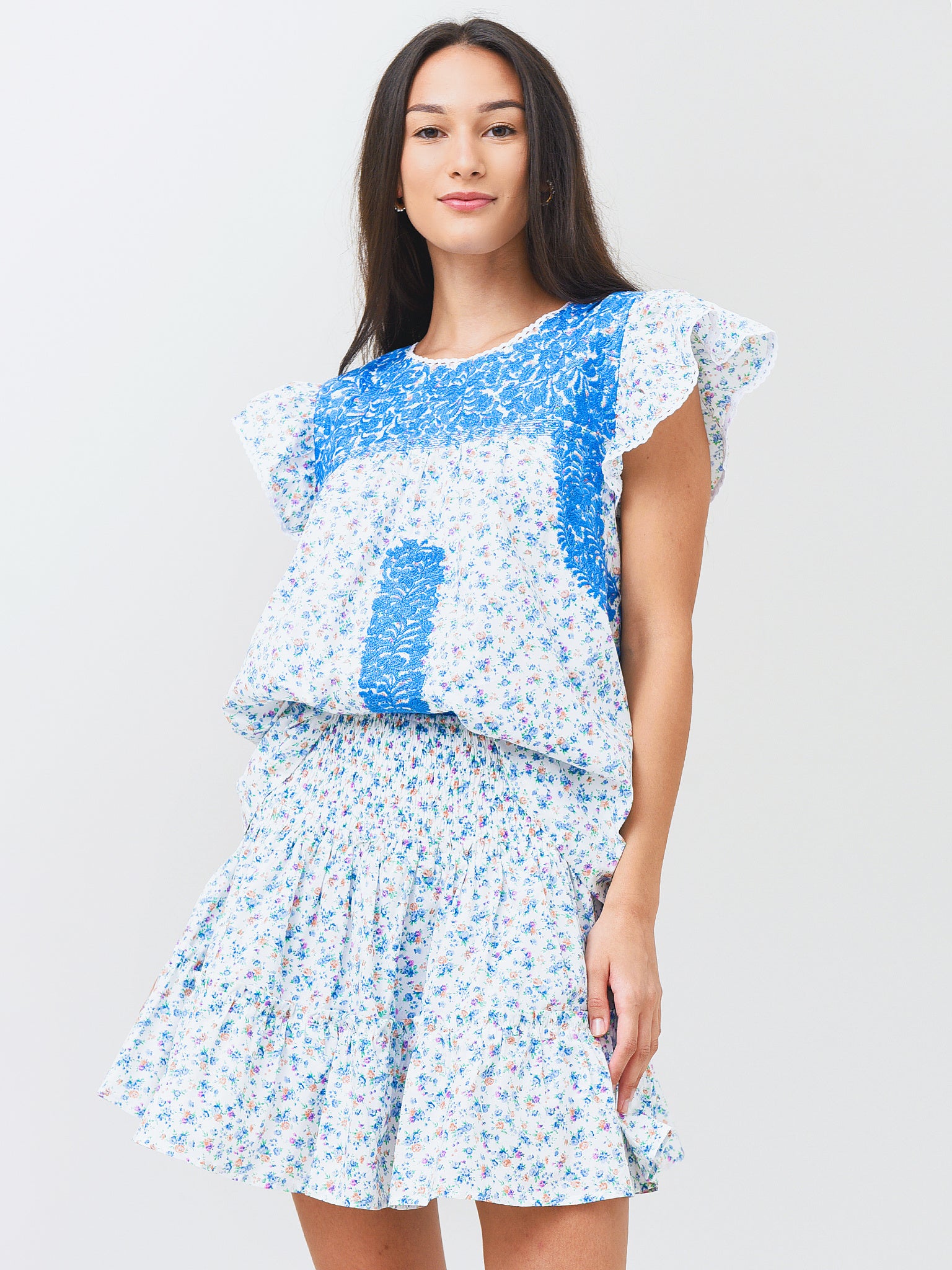 J. Marie Women's Hughs Ruffle Top - Saint Bernard