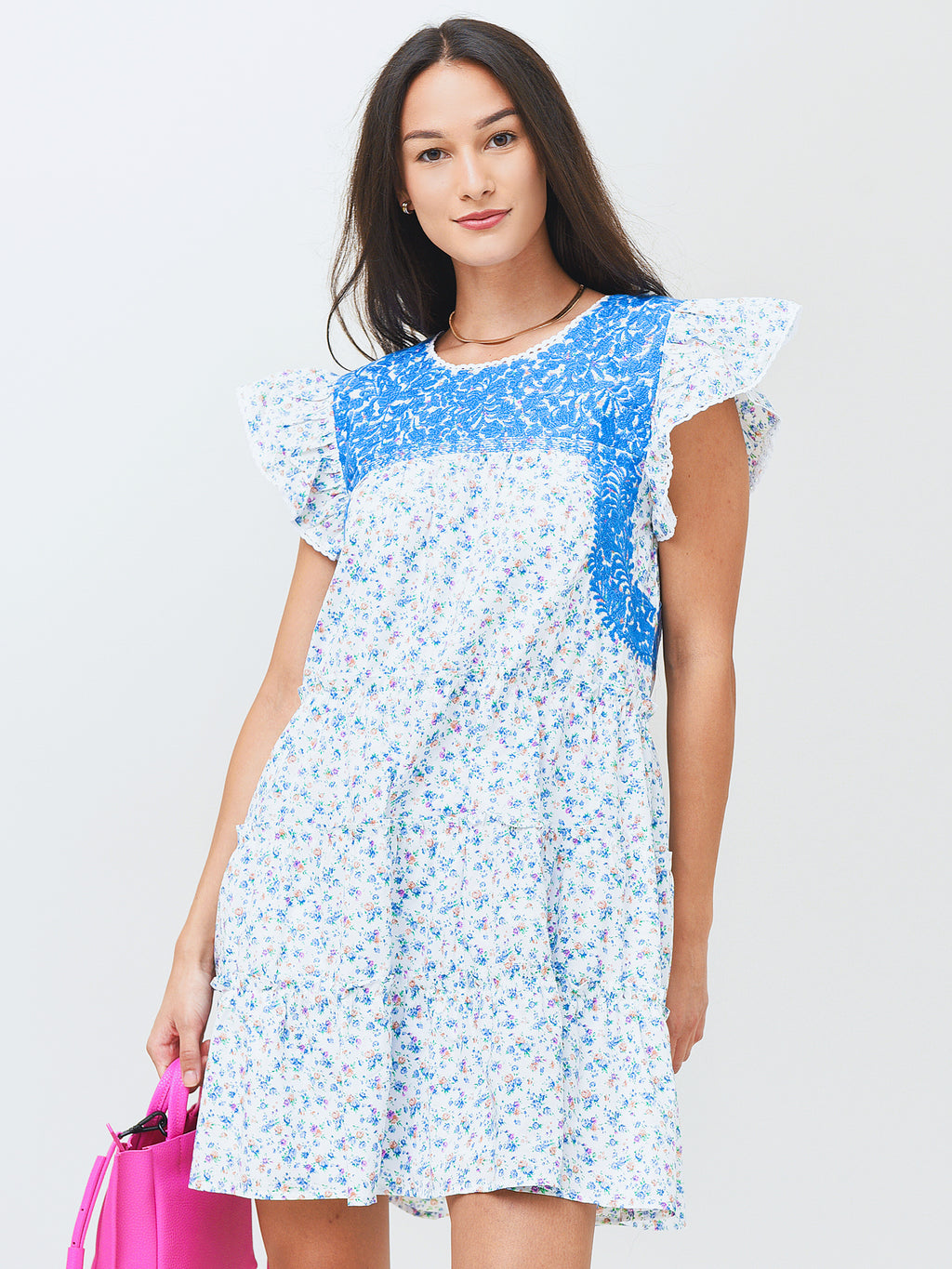 J. Marie Women's Hughs Ruffle Dress - Saint Bernard