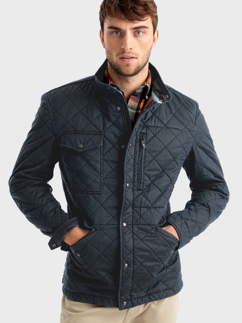 Johnnie-O Men's Weldon Antique Cotton Quilted Jacket