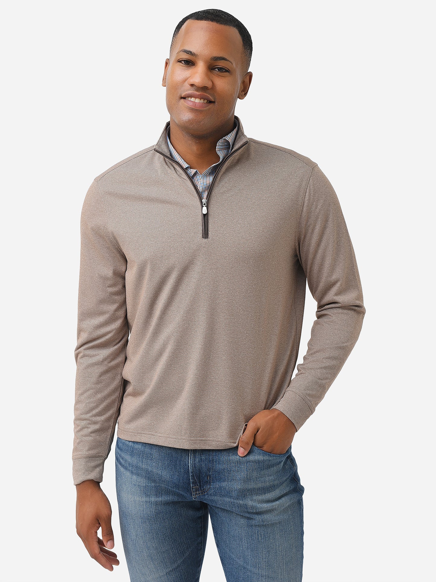 Johnnie-O Men's Farber Prep-Formance Quarter-Zip - Saint Bernard