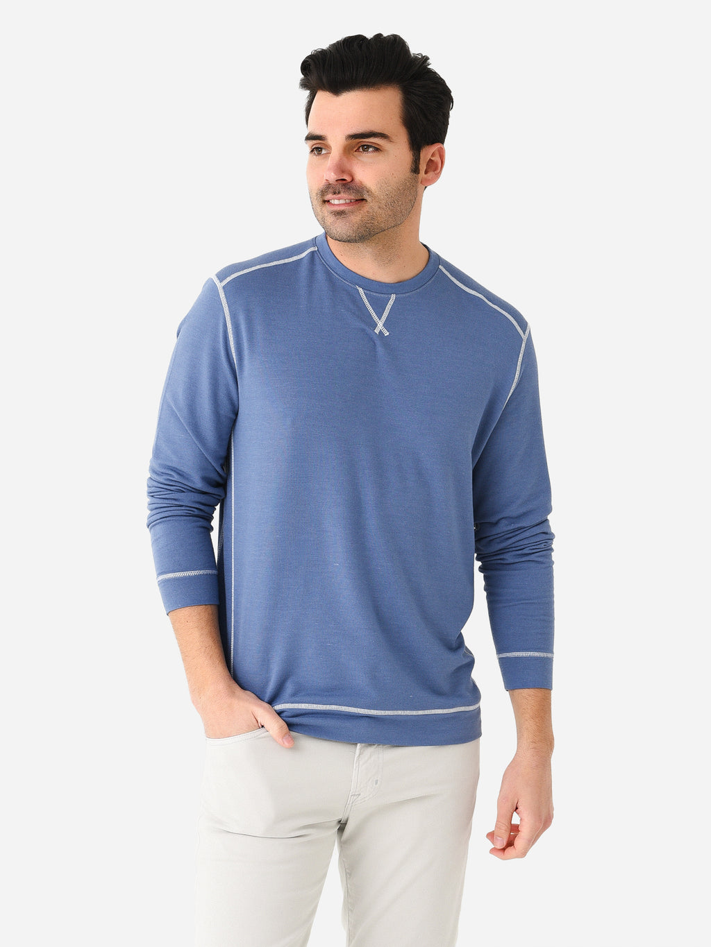 Johnnie-O Men's Archer Crewneck Sweatshirt - Saint Bernard