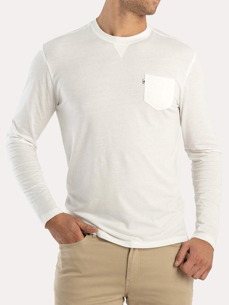 Johnnie-O Men's Matty Long Sleeve T-Shirt - Saint Bernard