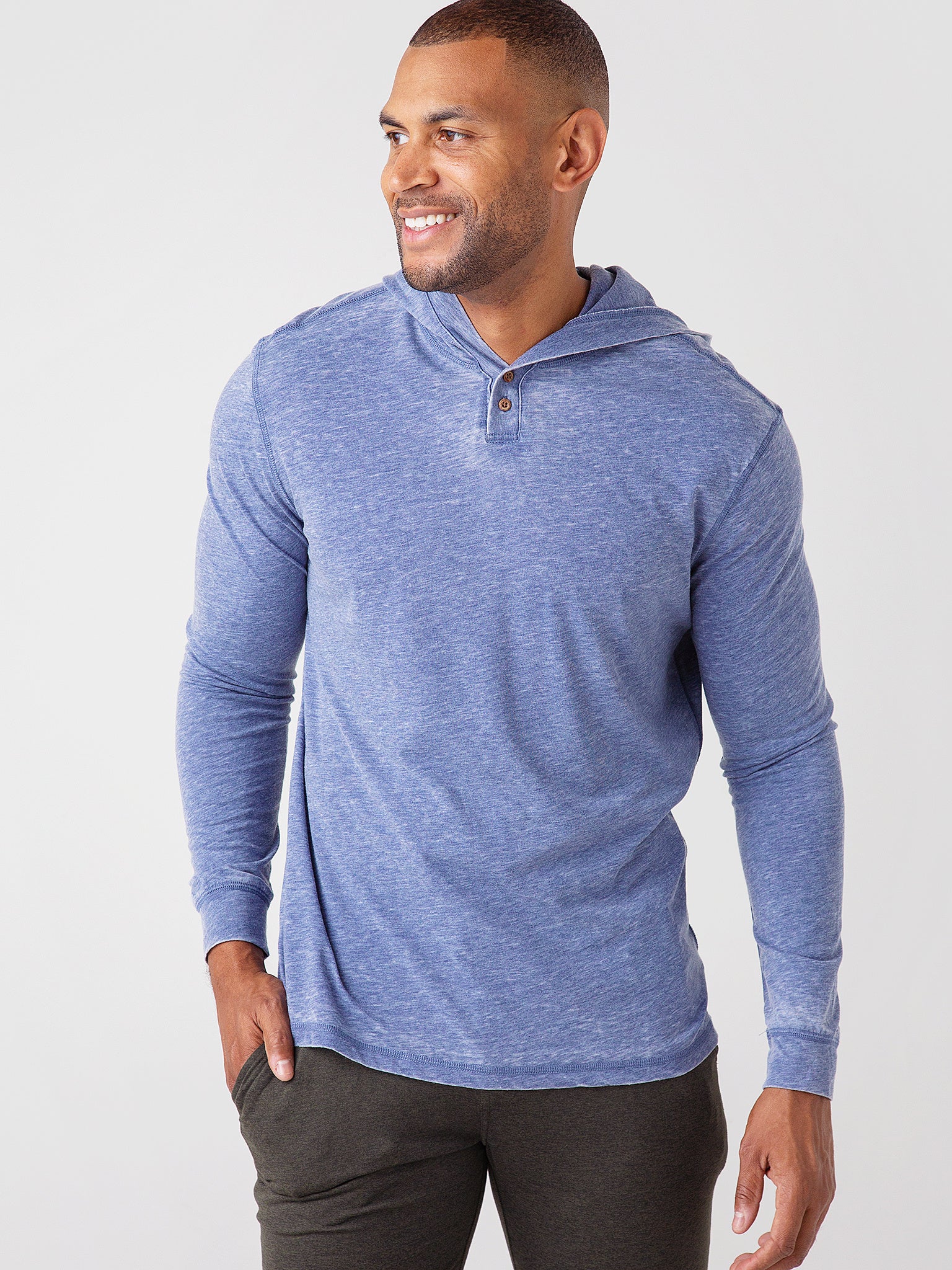 Johnnie-O Men's Zed Henley Tee - Saint Bernard