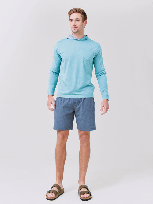 Johnnie-O Men's Gunnar Striped Long Sleeve Hooded T-Shirt