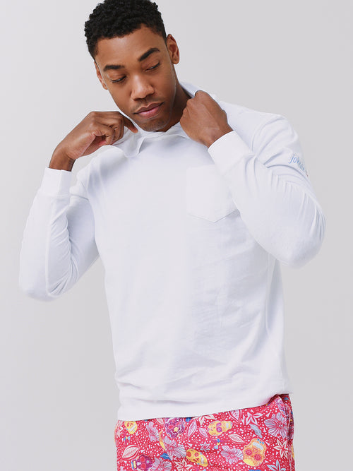 Johnnie-O Men's Edison Long Sleeve Hooded T-Shirt