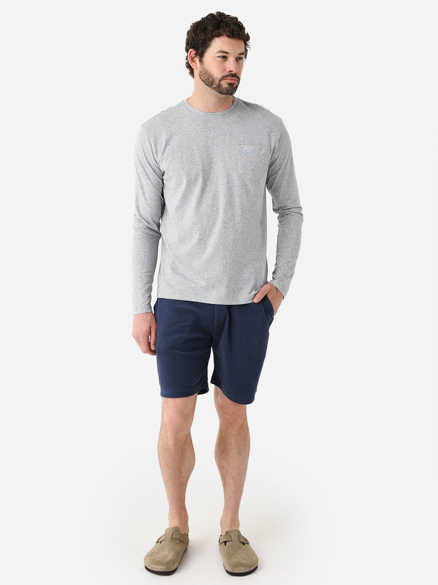 Radiant Long Sleeve Tee in Cove by Johnnie-O