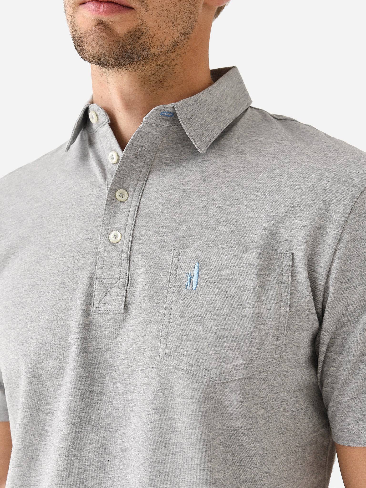 Johnnie-O - Heathered Original Polo - Bondi Blue