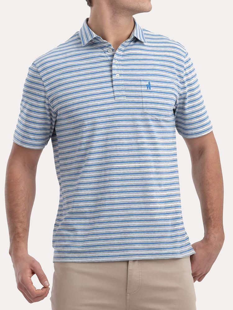 Johnnie-O Men's Oakmont Striped Polo - Saint Bernard