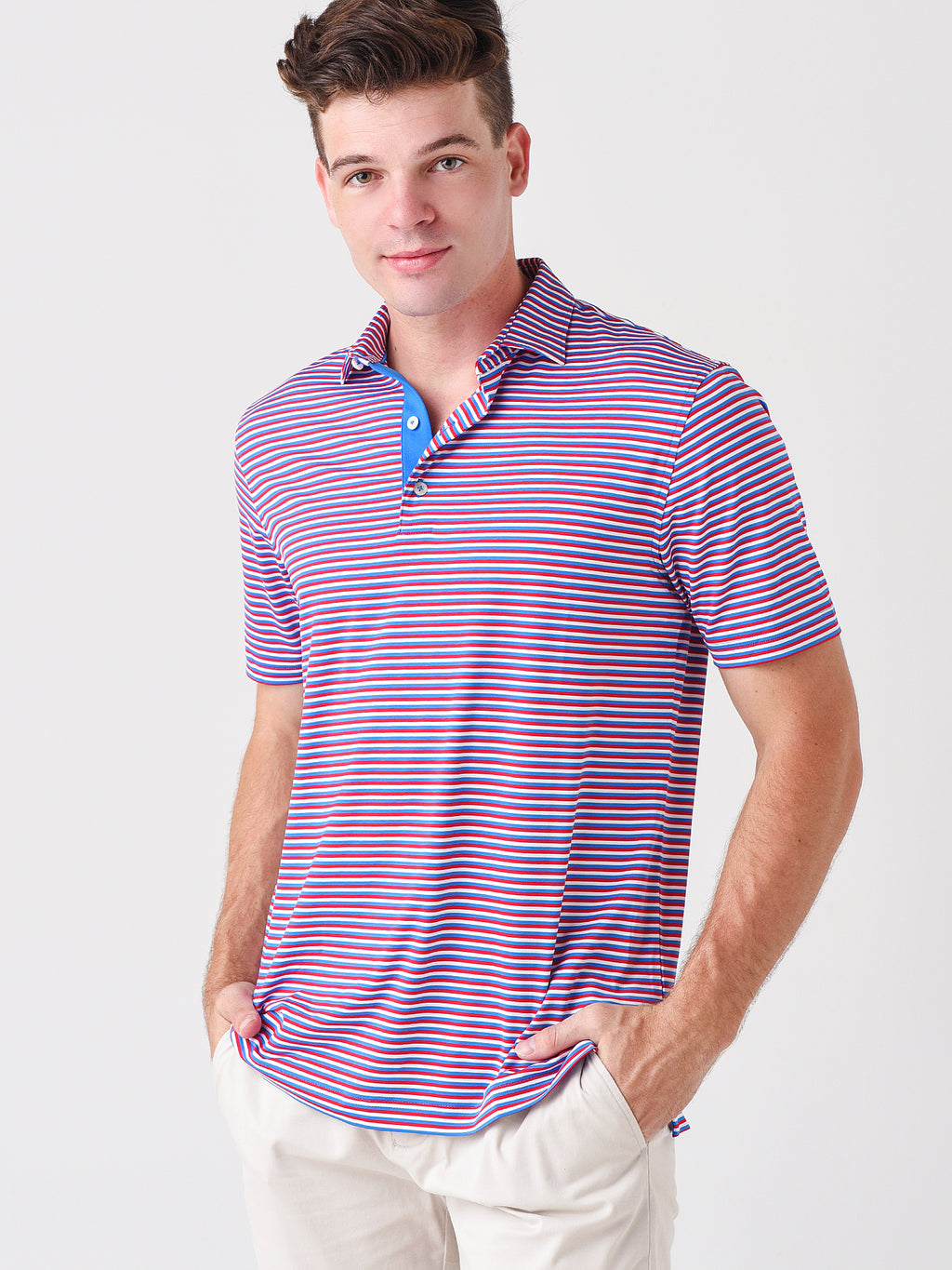 Johnnie-O Men's Blaine Polo - Saint Bernard