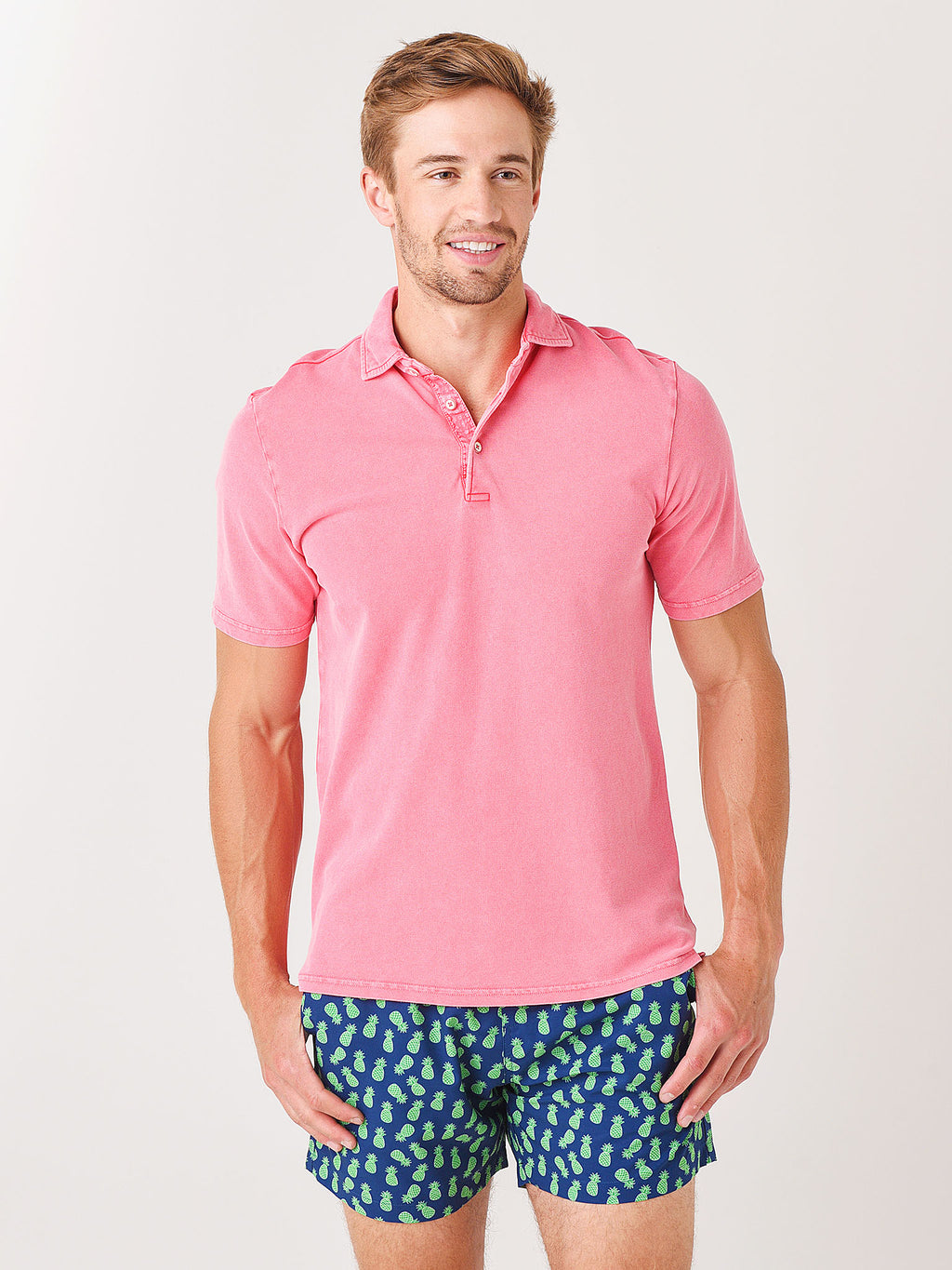 Johnnie-O Men's Surfside Garment Dyed Pique Polo - Saint Bernard