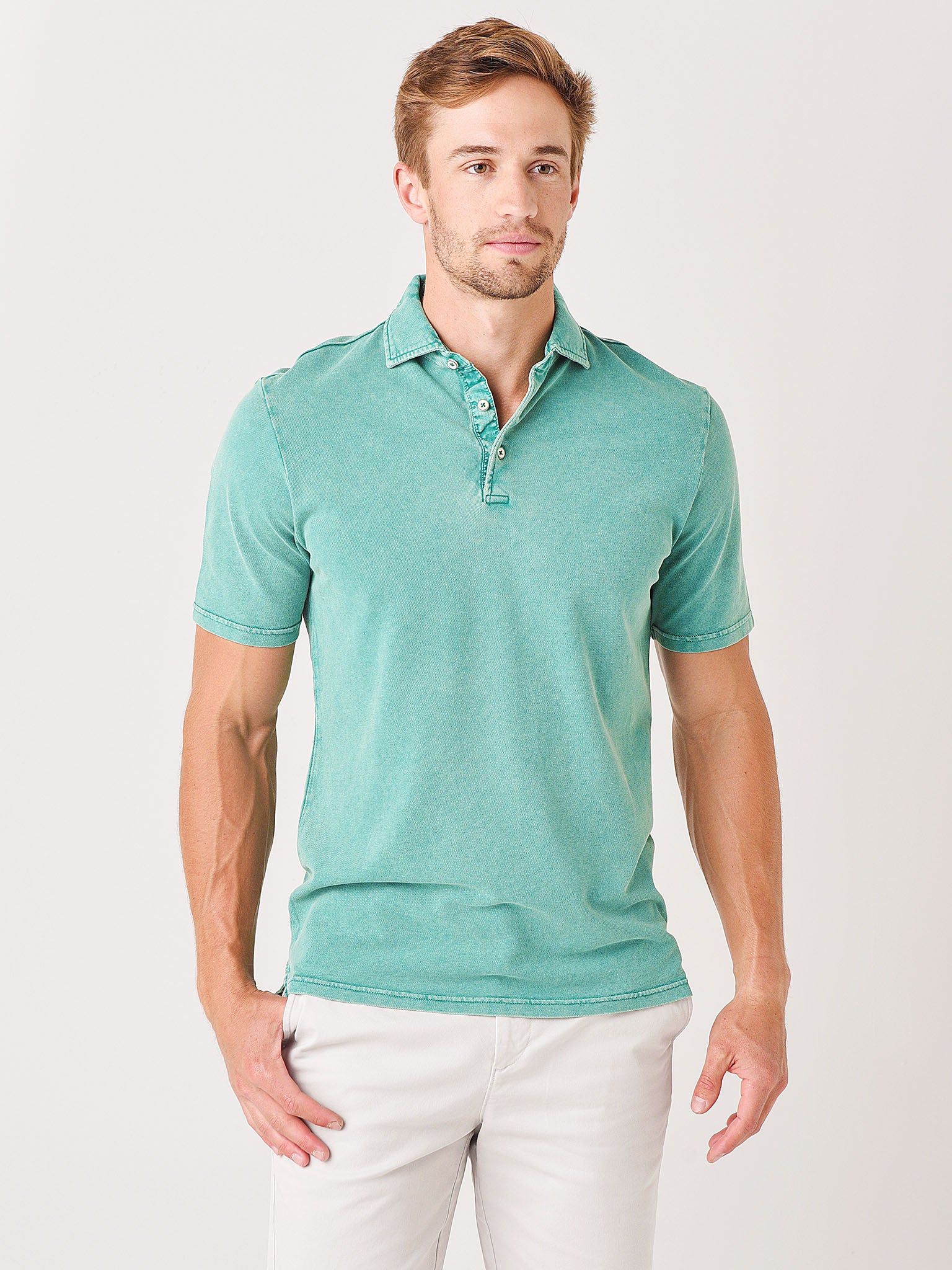 Johnnie-O Men's Surfside Garment Dyed Pique Polo - Saint Bernard