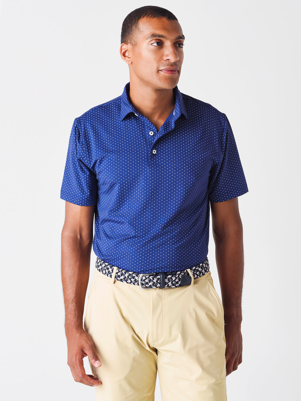 Johnnie-O Men's Birdie Prep-Formance Jersey Polo - Saint Bernard