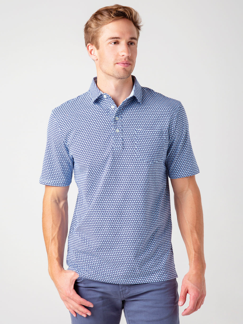 Johnnie-O Men's Dennis Polo Shirt - Saint Bernard
