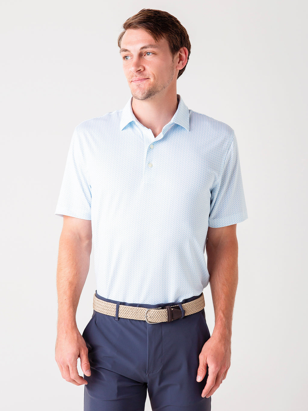 JOHNNIE-O Men's Bosco Prep-Formance Golf Polo - Saint Bernard