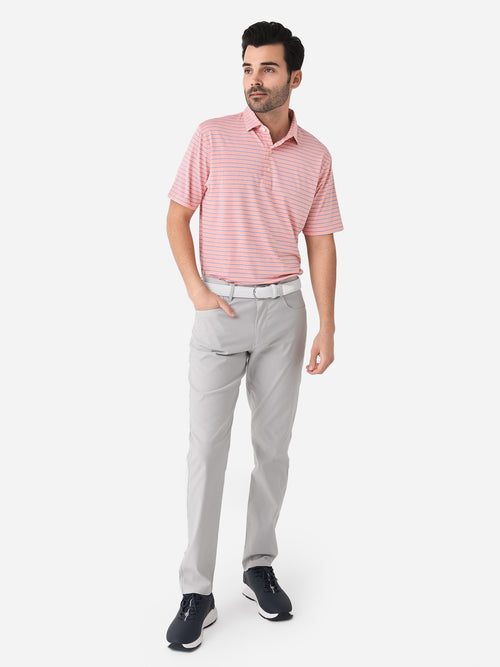 Johnnie-O Men's Newton Striped Prep-Formance Polo