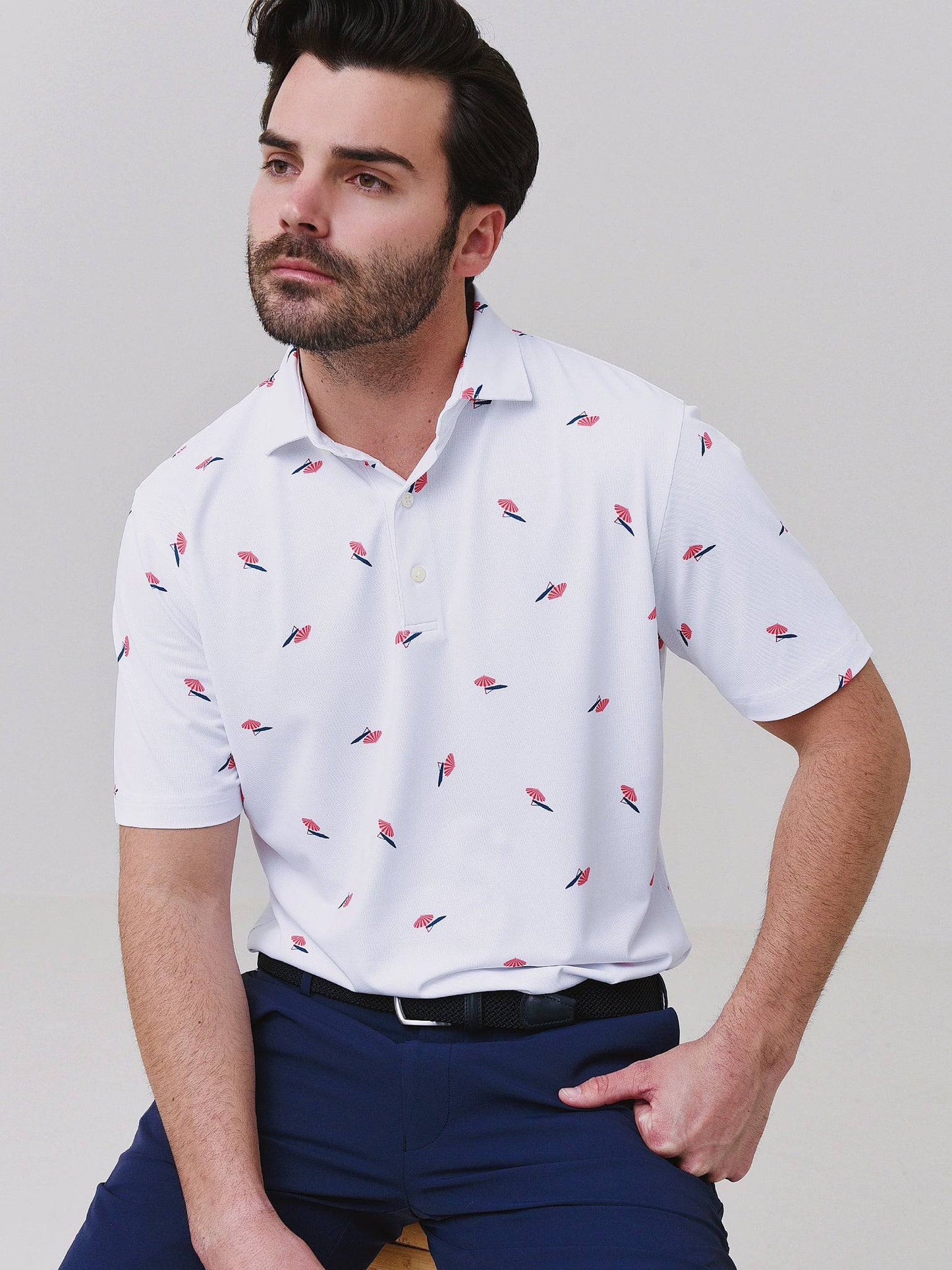 Johnnie-O Men's Sunshade Prep-Formance Polo - Saint Bernard