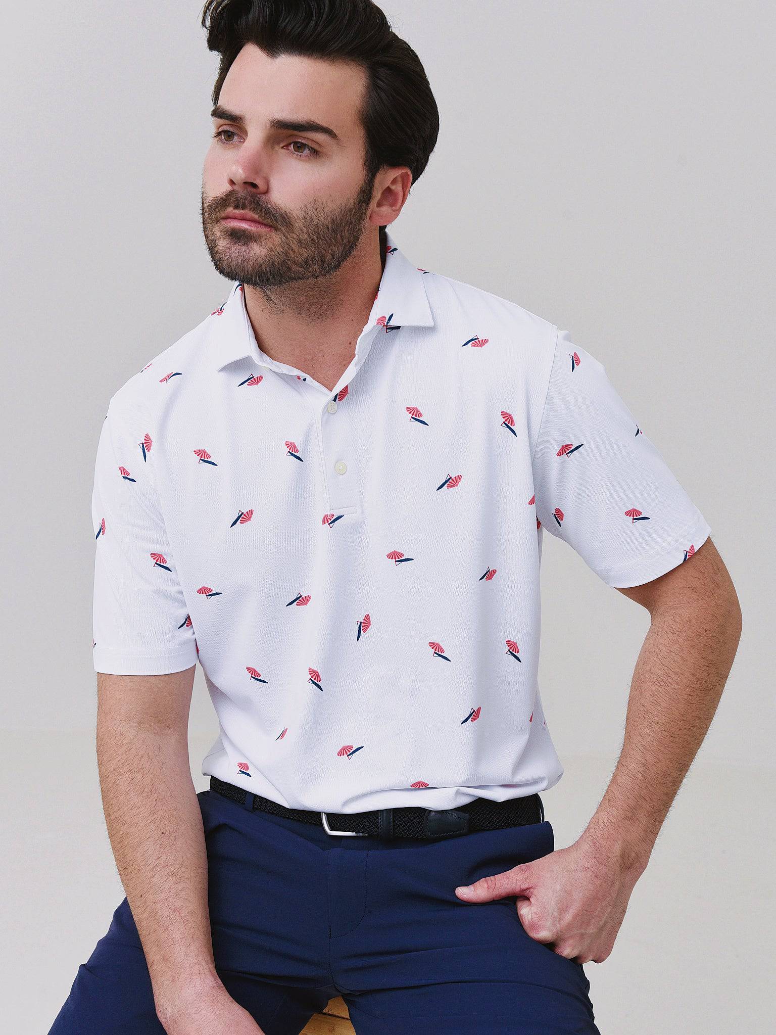 Johnnie-O Men's Sunshade Prep-Formance Polo - Saint Bernard