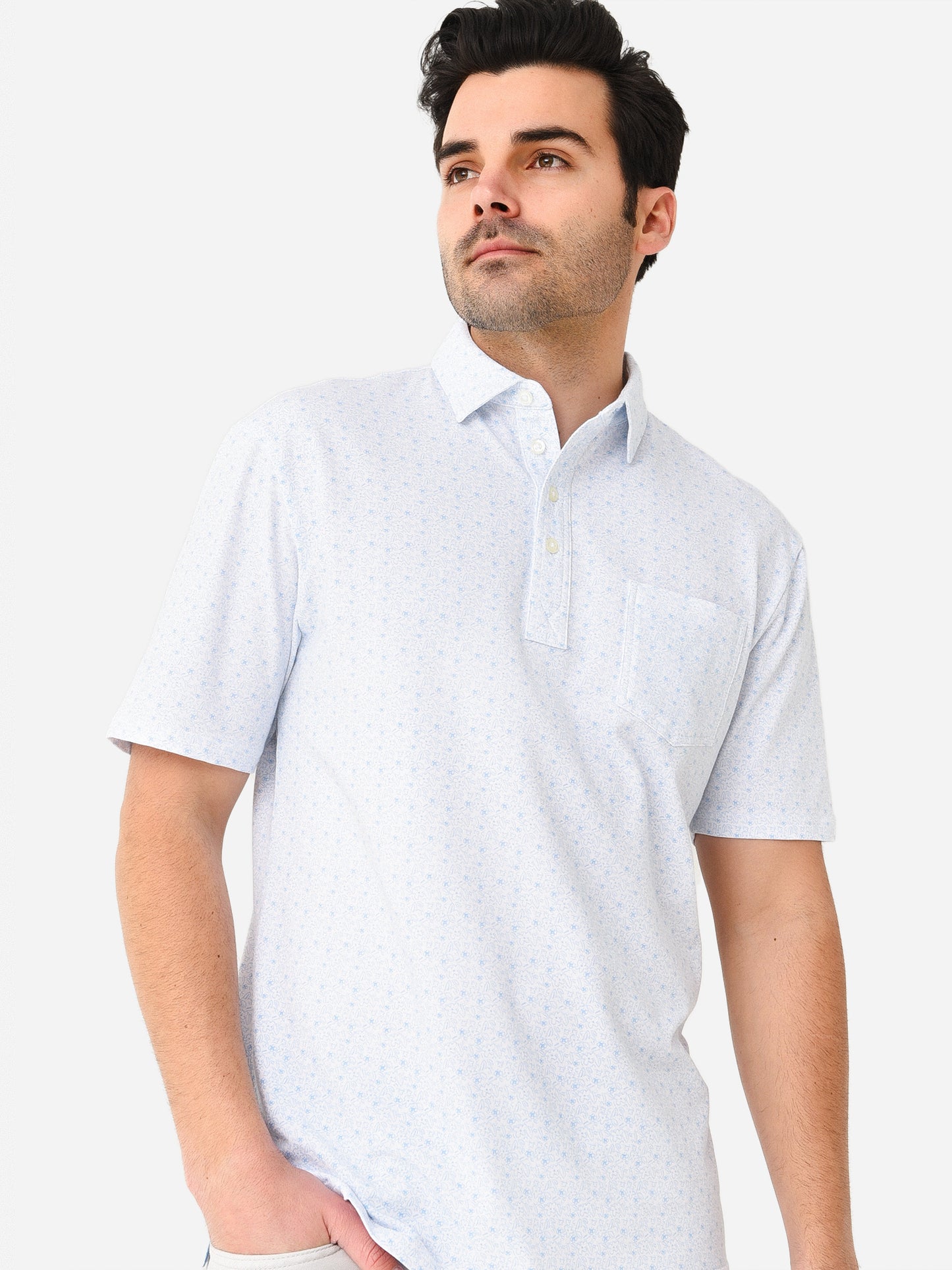 Johnnie-O Men's Briar Printed Polo - Saint Bernard