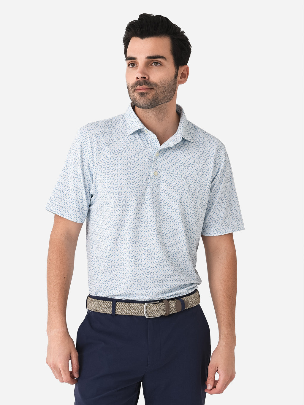 Johnnie-O Men's Tatum Prep-Formance Printed Polo - Saint Bernard