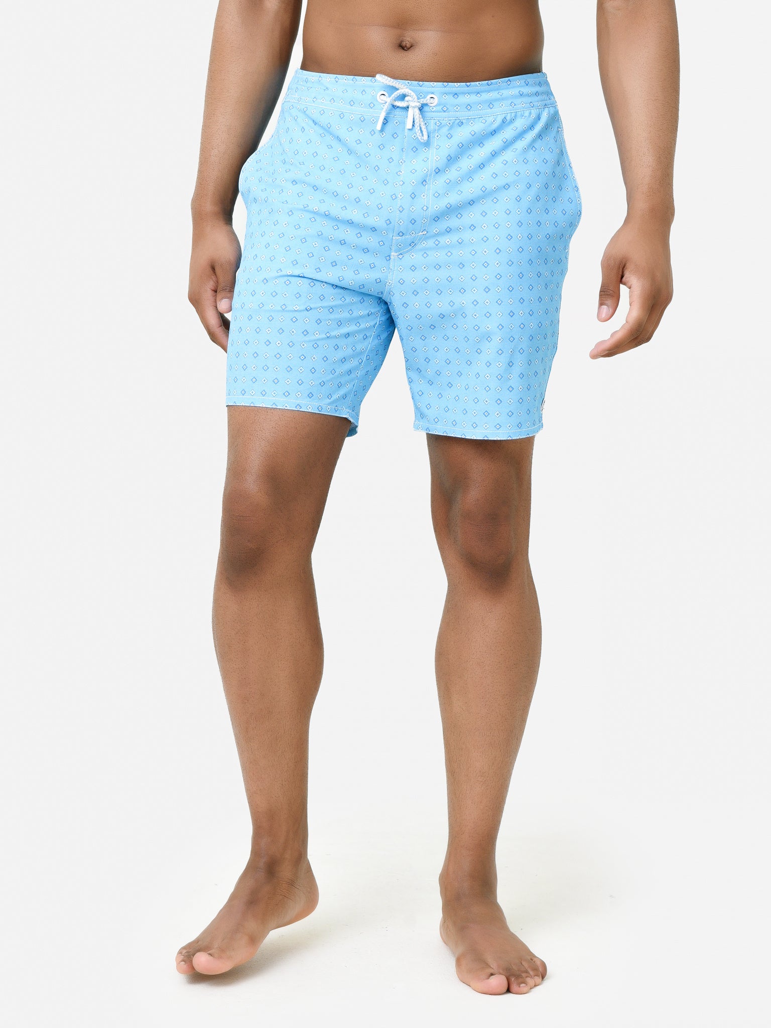 Johnnie-O Men's Biscayne Half Elastic Swim Trunk - Saint Bernard