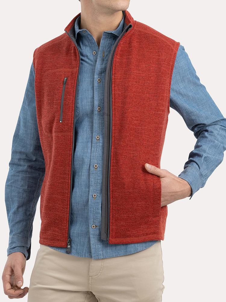 Johnnie-O Men's Tahoe Vest - Saint Bernard