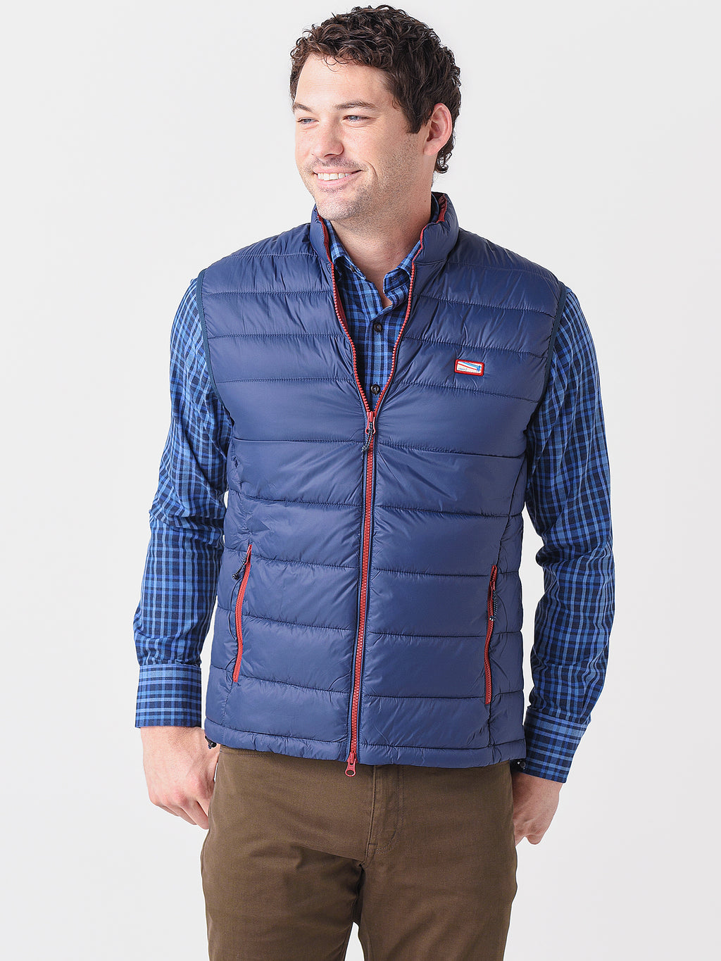 Johnnie-O Men's Hudson Quilted Vest - Saint Bernard