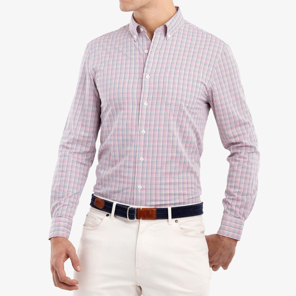 Johnnie-O Men's Coleman Prep-Formance Button Down Shirt - Saint Bernard