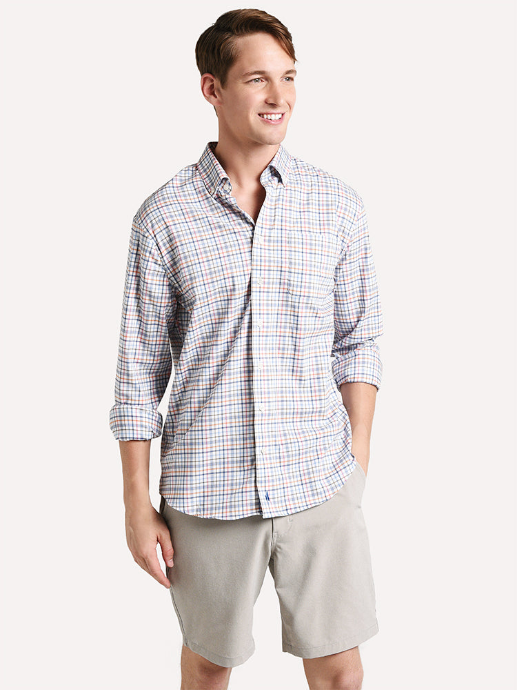 Johnnie-O Men's Dewey Button Down Shirt - Saint Bernard