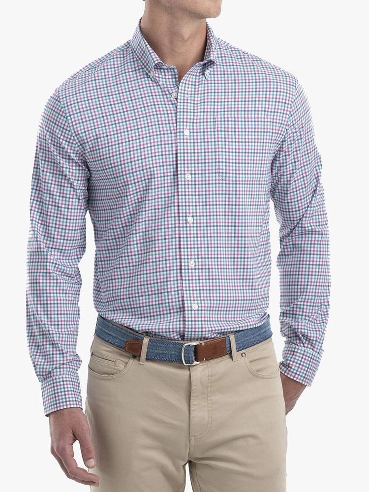 Johnnie-O Men’s Stan Prep-Formance Button Down Shirt - Saint Bernard