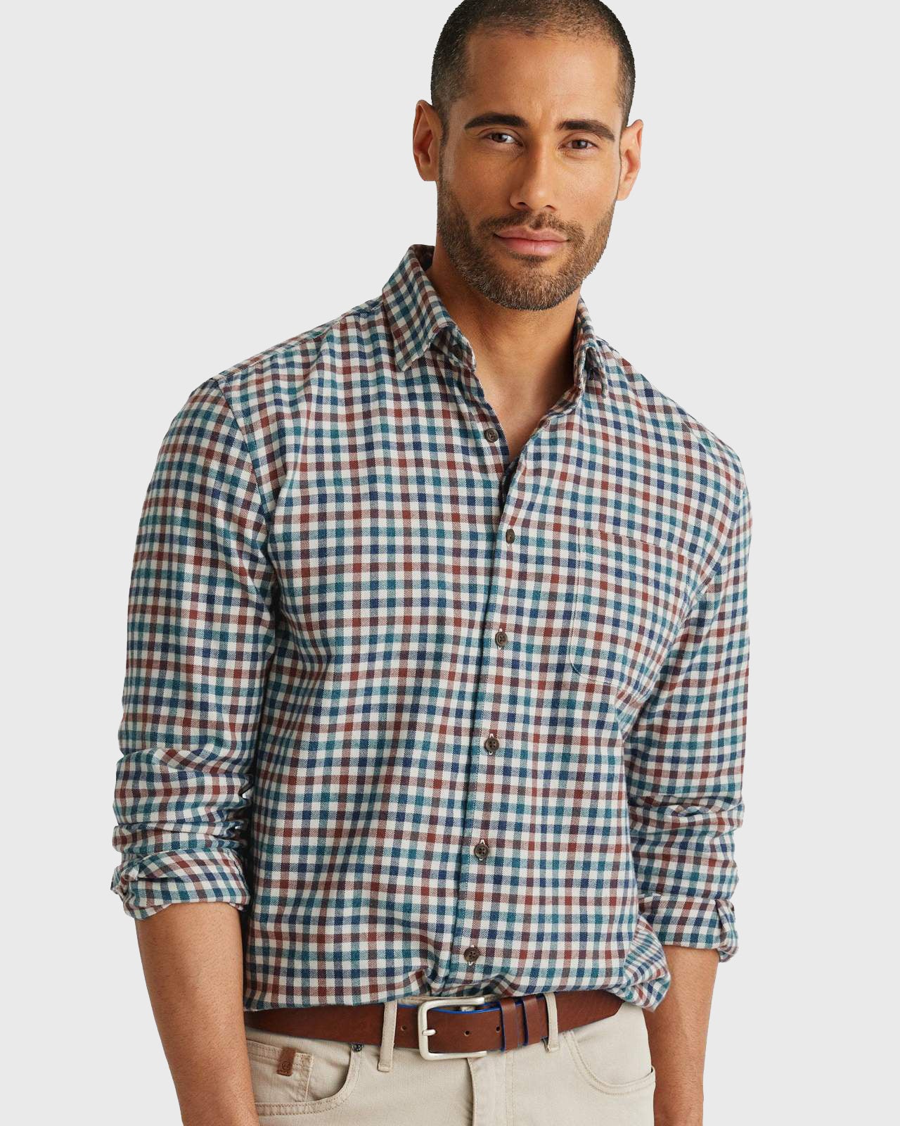 Johnnie-O Men's Partee Hangin' Out Button-Down Shirt - Saint Bernard